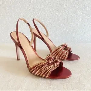 Veronica beard alessia metallic knot sandals clearance